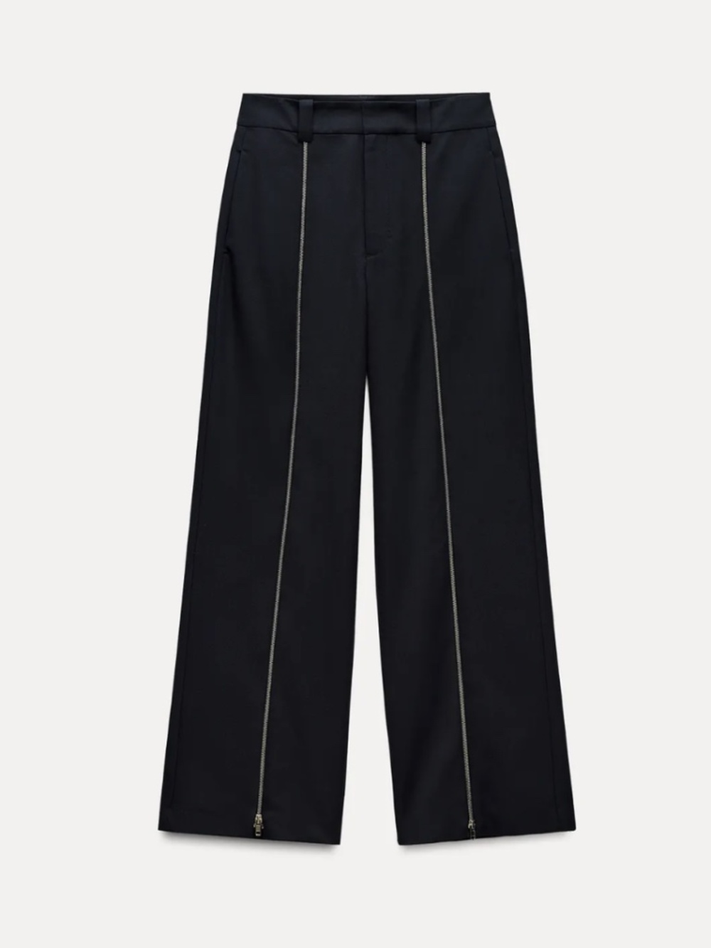Zara. Fabulous trousers with zips on the legs that open